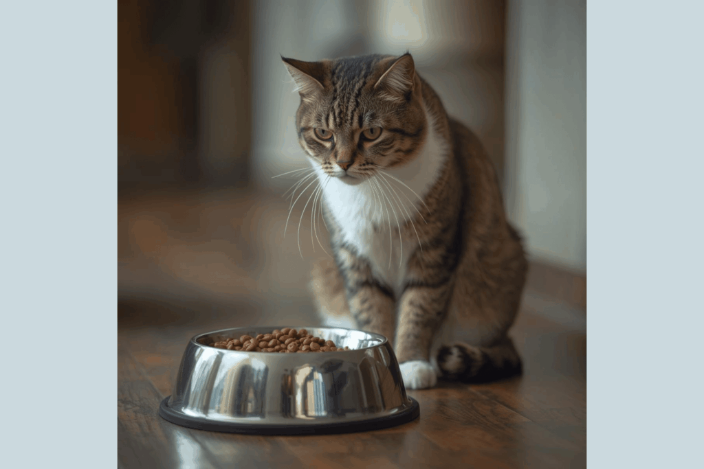 Wählerische Katze, mäkelige Katze